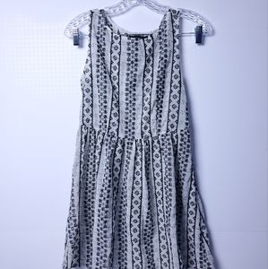 Forever 21 Child Black and White Floral Summer Dress